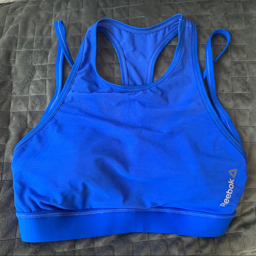 Reebok Sports Bra - Blue Size Small